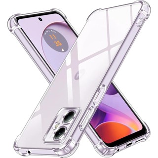 Estojo Transparente Para Motorola Moto G14 G84 5G G22 G32 G52 G62 G72 Crystal Soft TPU Capa De Telefone À Prova De Choque