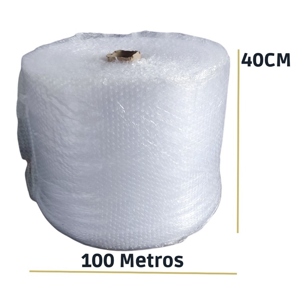 Plastico Bolha -  Bobina 40 Cm X 100 M 25 Micras papel bolha filme bolha
