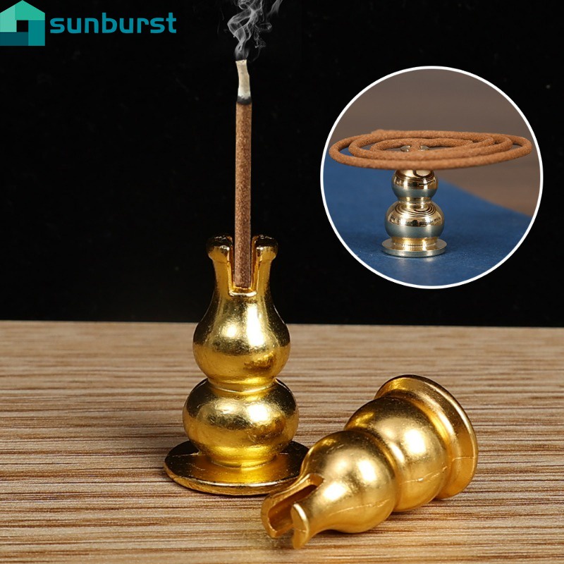 Incenso Portátil Inserção-Suporte Para Queimador De Liga De Cobre-Acessório Dispensador-Base Bobina De Sândalo Budista-Templos Yoga Studios Decoração De Casa