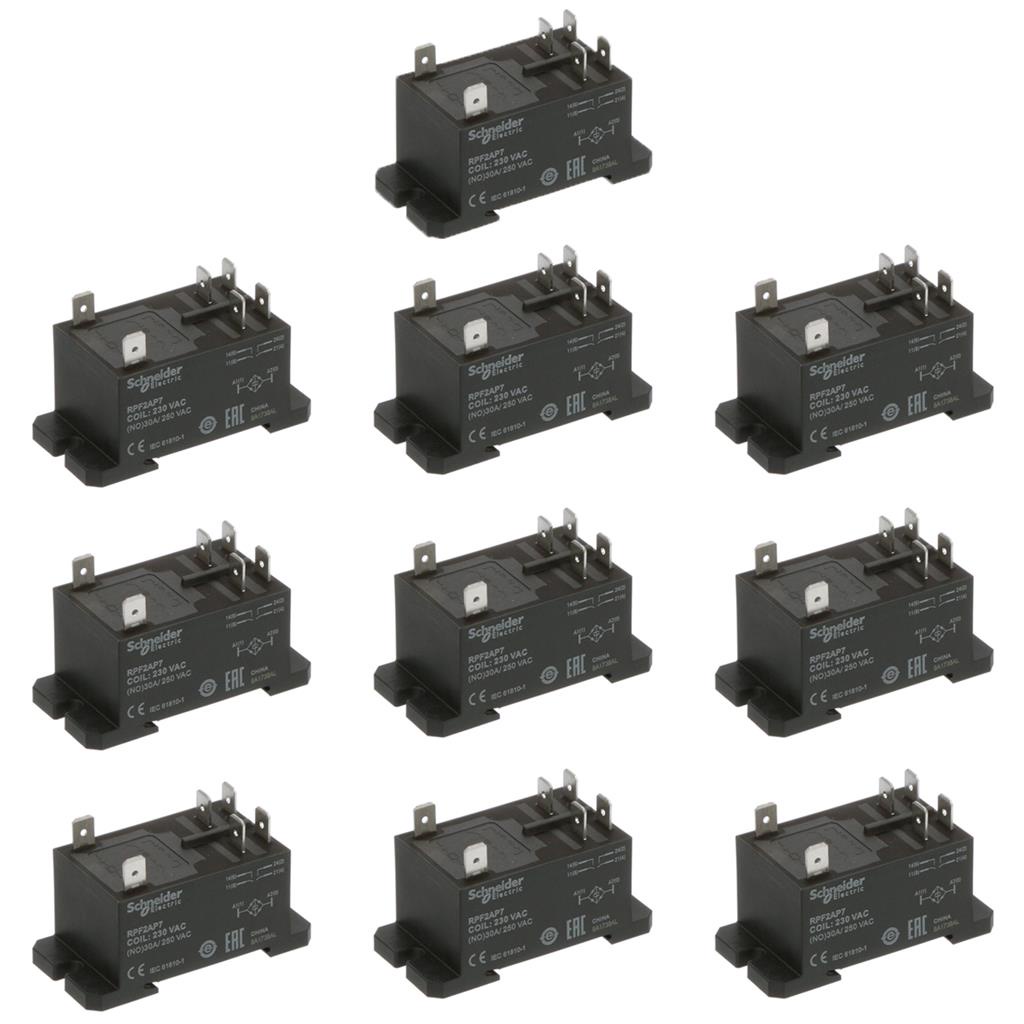 Kit 10 Rele Schneider Rpf2Ap7 Para Ar Condicionado 30A 230V em Oferta na Shopee