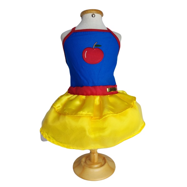 Roupa pet  Vestido Branca de Neve Personagem Princesa Cachorro Feminino Fantasia Carnaval festa