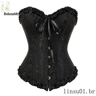 Espartilho Top Bustier Overbust Lingerie Lace Plus Size Brocado Mulheres Sexy Halloween Traje Do Partido Do Vintage roupas