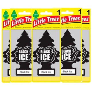 05 Aromatizantes Little Trees Black Ice em Oferta na Shopee