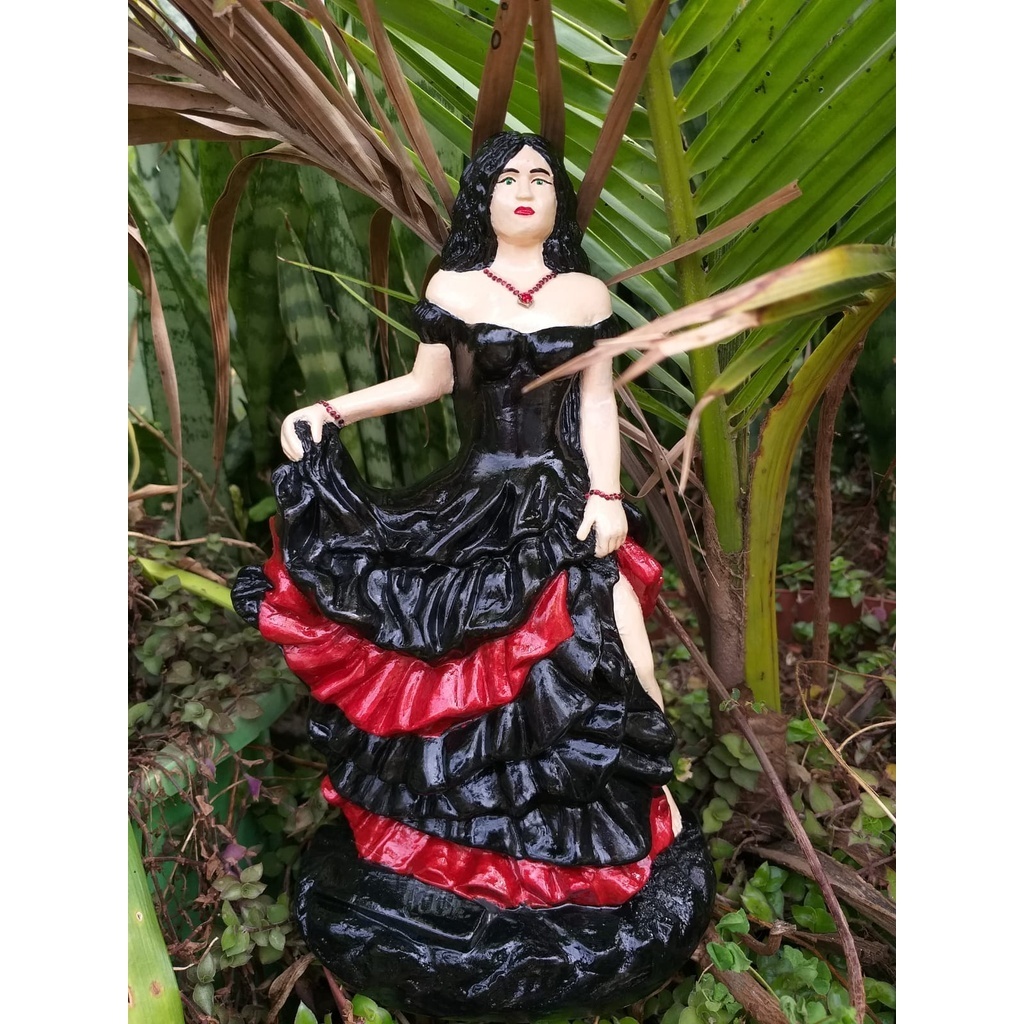 ESCULTURA IMAGEM POMBA GIRA 7 SAIAS EM GESSO 25CM em Oferta na Shopee