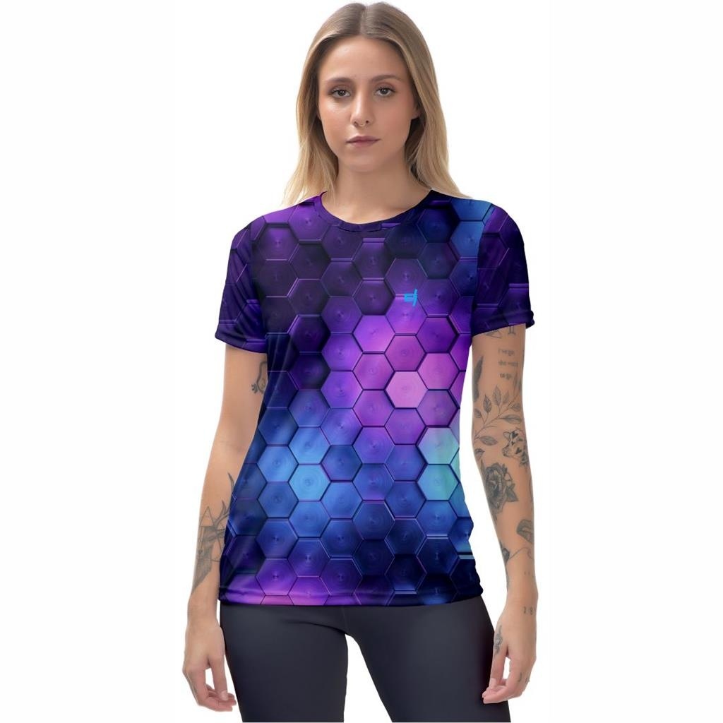 Blusa Feminina Caminhada Fitness Camisa Treino Corrida Academia Camiseta Caminhada
