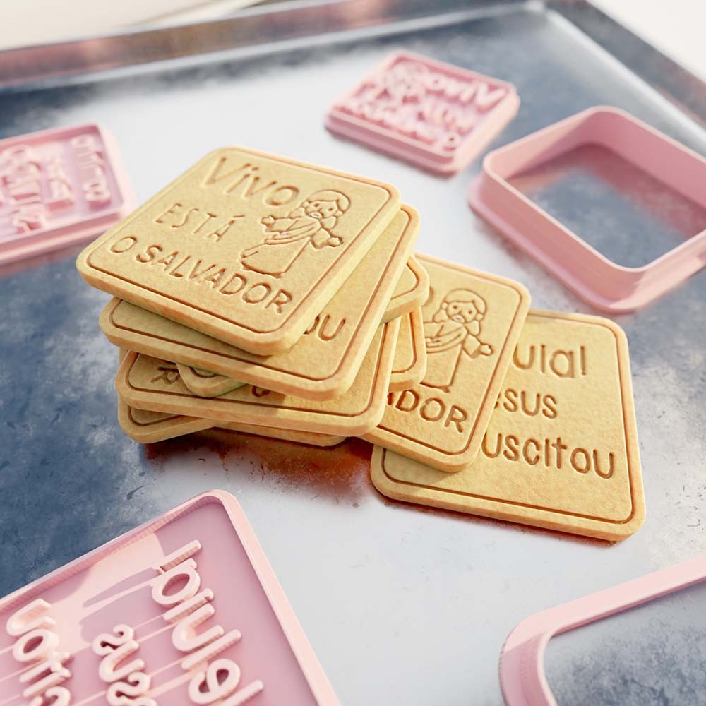 Carimbos + Cortador Frases Religiosas