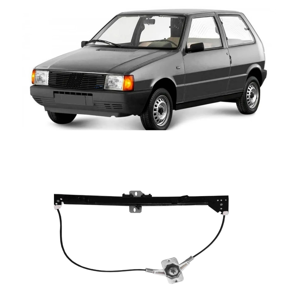 MAQUINA VIDRO MANUAL 2 PORTAS UNO MILLE 85 A 13 ELBA Lado Esquerdo em Oferta na Shopee