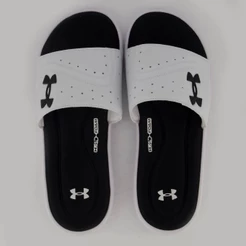 Chinelo Under Armour Ignite VI SE Branco e Preto