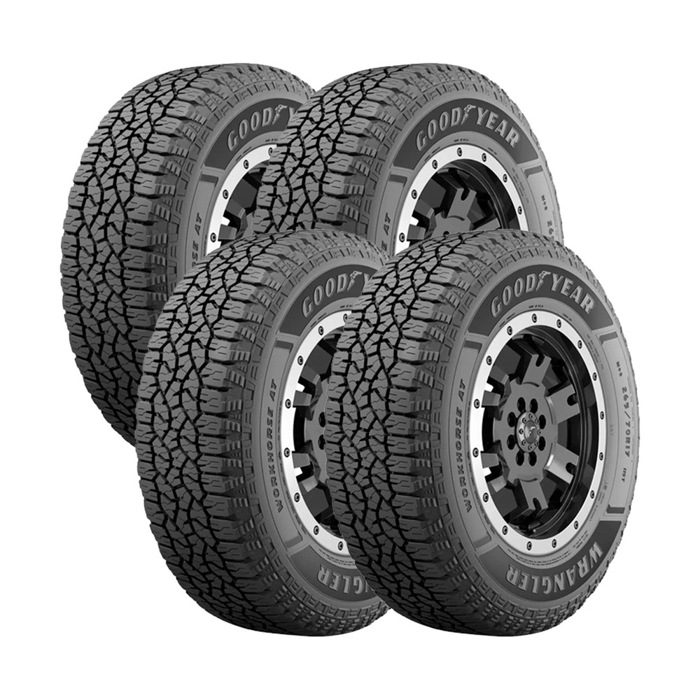 Jogo 4 Pneus Goodyear Aro 16 Wrangler Workhorse AT 265/70R16 112T em Oferta na Shopee