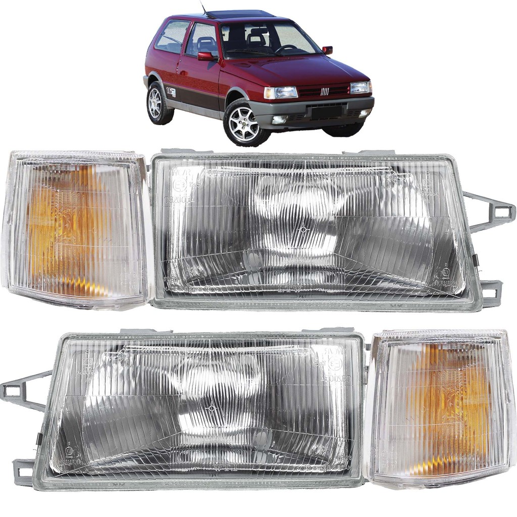 KIT Farol Lanterna Uno 1984 1985 1986 1987 1988 até 2004