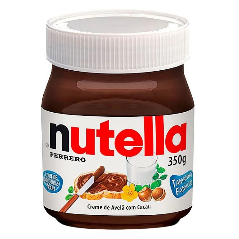Creme de Avelã Nutella 350g pote de Plástico - Ferrero em Oferta na Shopee