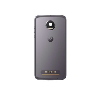 Tampa Traseira Moto Z2 Play Xt1710 Prata C/ Lente e Botão - Motorola