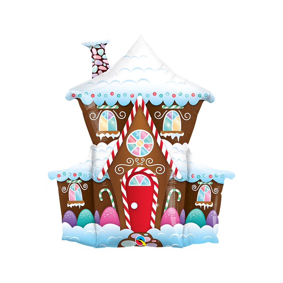 Balão de Festa Microfoil 37" 94cm - Casa dos Doces - 1 unidade - Qualatex Outlet - Rizzo - Home & Living