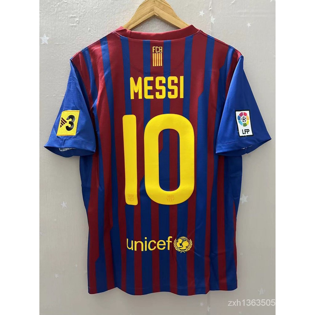 11 a 12 Barcelona MESSI A. STARTING Alta Qualidade T-shirt Personalizado Para Home Review Jersey XAVI