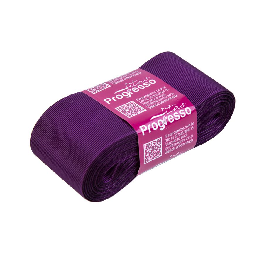 Fita Gorgurão Progresso 38mm nº9 - 10m Cor 675 Violeta - 01 unidade