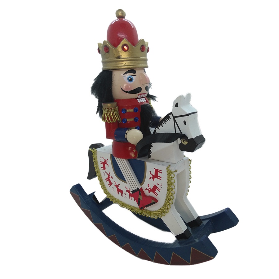 Quebra Nozes Com Cavalo De Madeira - 30Cm - Modelo A - 1 unidade - Rizzo