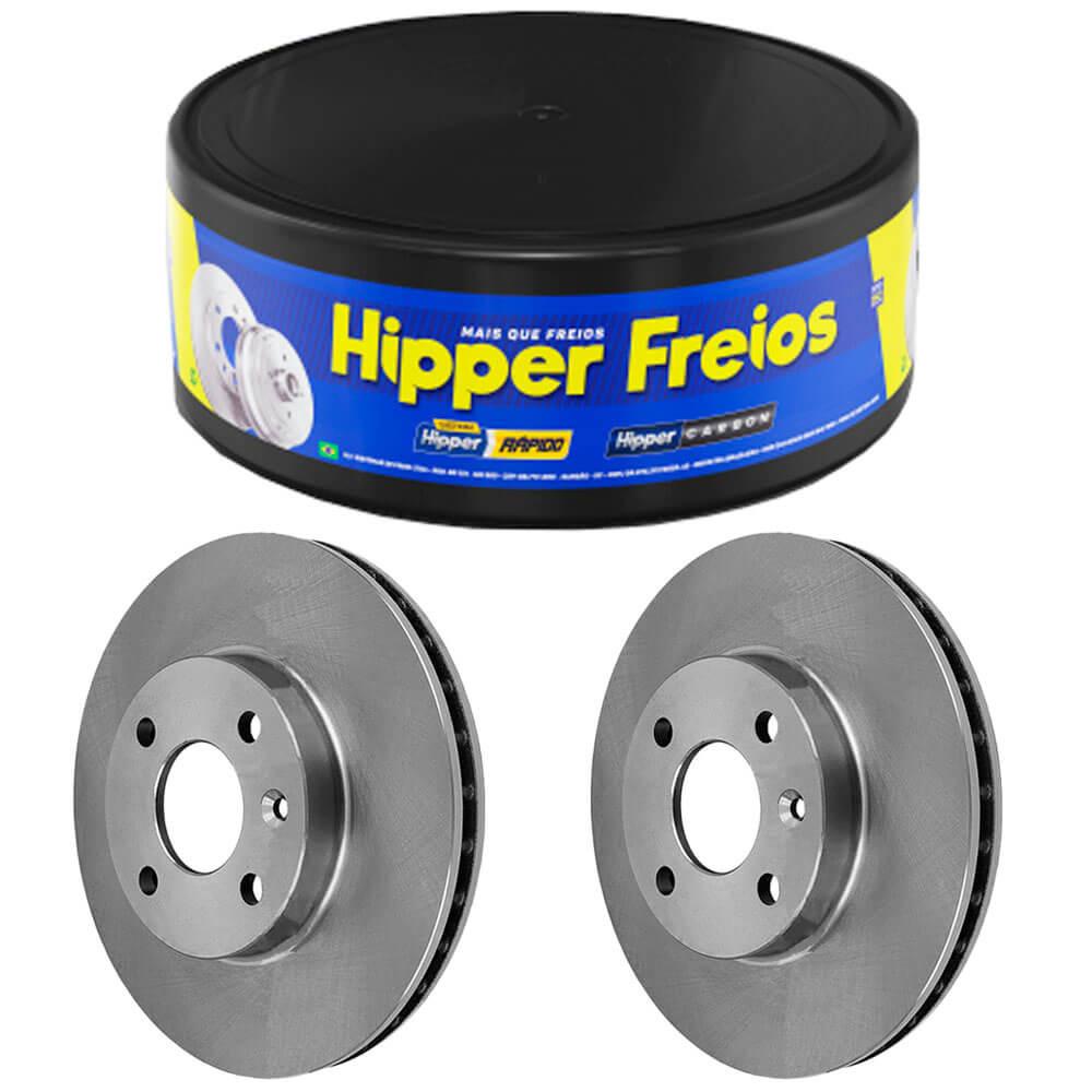 Par Disco Freio Onix Plus Dianteiro Ventilado Hipper Freios em Oferta na Shopee