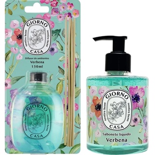 Kit Aromatizador Difusor De Ambiente + Sabonete Líquido Giorno Casa fragrâncias - Ótima opção para presentear em Oferta na Shopee