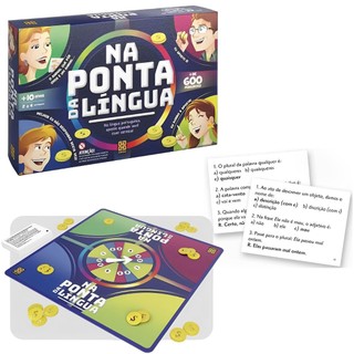 Jogo Educativo Na Ponta Da Língua Teste De Conhecimento Português 1379 Grow em Oferta na Shopee