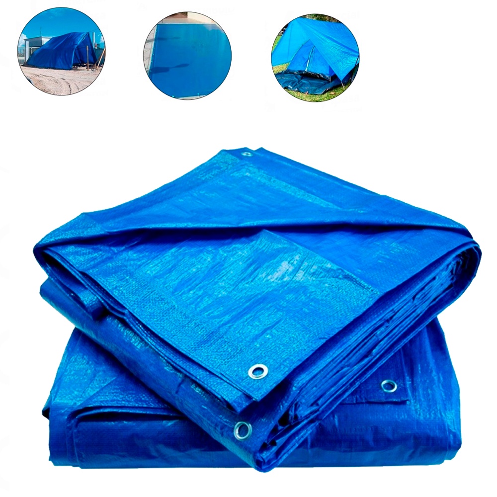 Lona Azul 100 Micras Encerado Polietileno Cargas Coberturas Piscinas Tendas Resistente