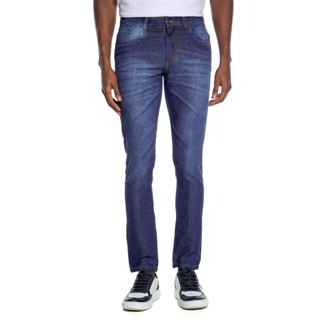 Calça Masculina Jeans Skinny Básica Ocean Polo Wear Jeans Escuro