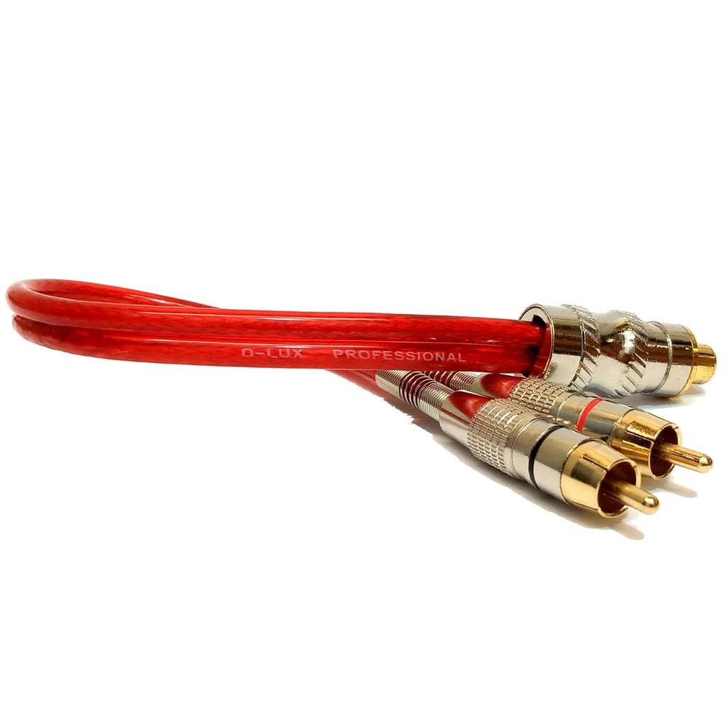 Cabo Rca Y 2 Machos E 1 Fêmea Blindado Cobre 5mm Resistente