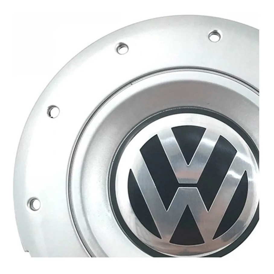 Jogo Calota Amarok 5 Furos Fox Spacefox Golf Polo Aro 14 15 Prata (para rodas 5 furos  - 5x100)