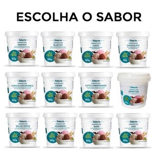 Base Sorvete Sabor em Pó para Sorvete Escolha o Sabor 80g a 100g - Selecta
