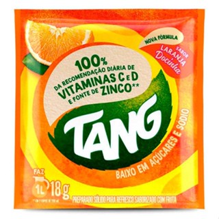 Refresco Saborizado em Pó com Fruta Sabor Laranja Docinha Tang 18g
