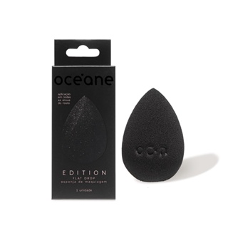 ESPONJA DE MAQUIAGEM FLAT DROP OCÉANE EDITION PRETA em Oferta na Shopee