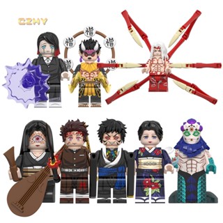 Anime Cartoon Personagem Nakime Kamado Tanjirou Kaigaku Tamayo Gyokko Enmu Blocos De Construção Brinquedos Para Crianças WM6163