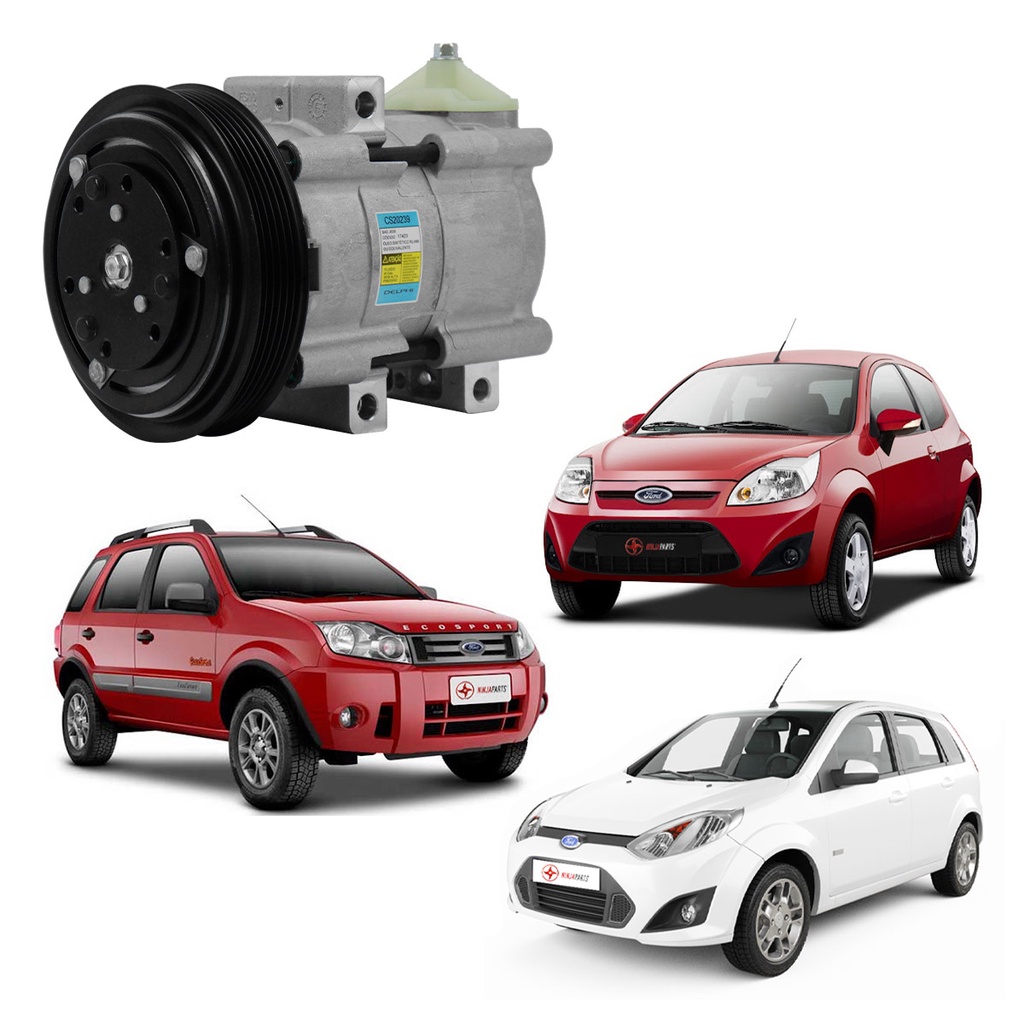 Compressor de Ar Condicionado Ford Ka Fiesta Ecosport Original Delphi Novo CS20239 em Oferta na Shopee