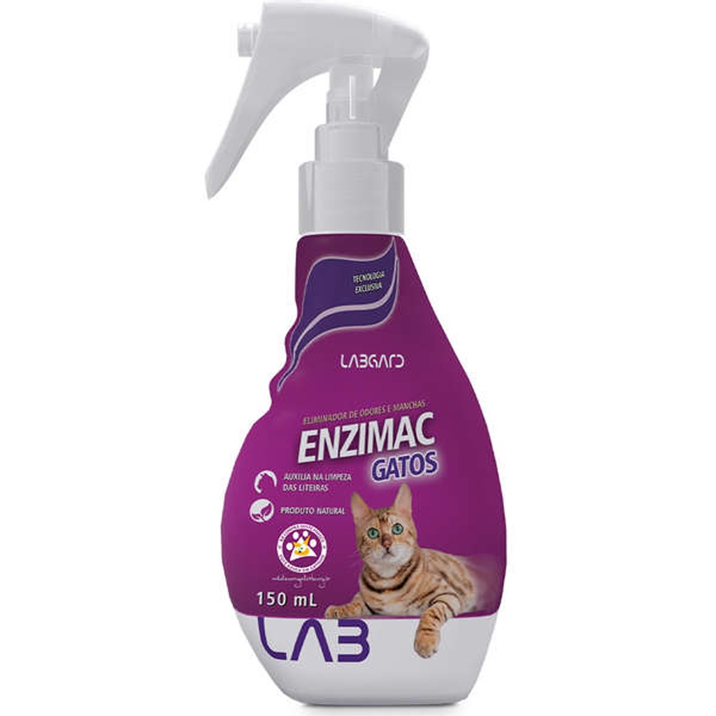 Enzimac Spray Labgard para Gatos - 150 mL em Oferta na Shopee