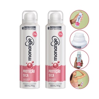 Kit 2 Desodorante Aerossol Proteção Seca 48H Monange 150ml