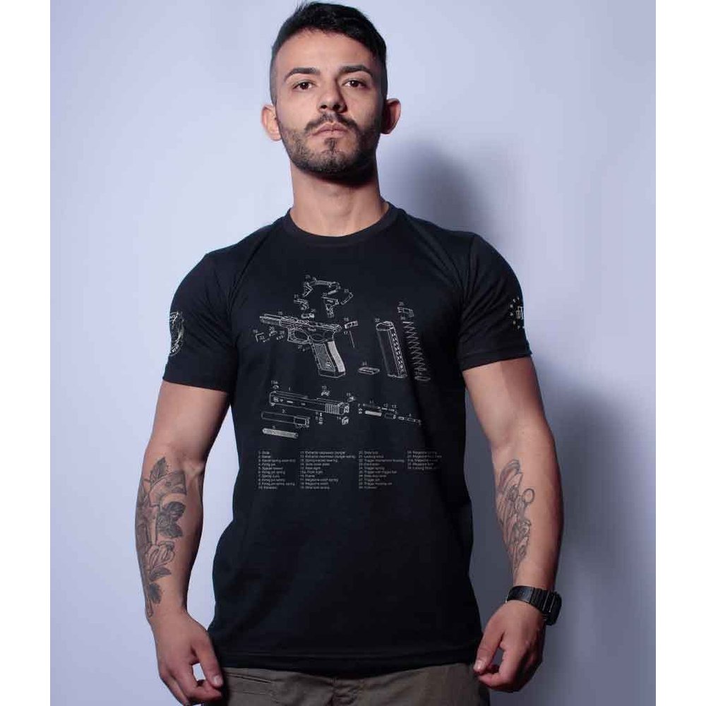 Camiseta Masculino Squad Team Six Magnata Glock Parts Team Six
