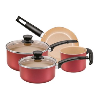 Conjunto de Panelas Antiaderente Panelux Magnific Cereja com 4 Peças