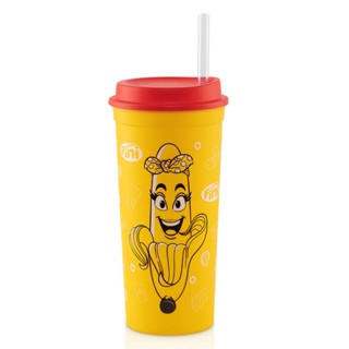 Copo com canudo Banana Fini