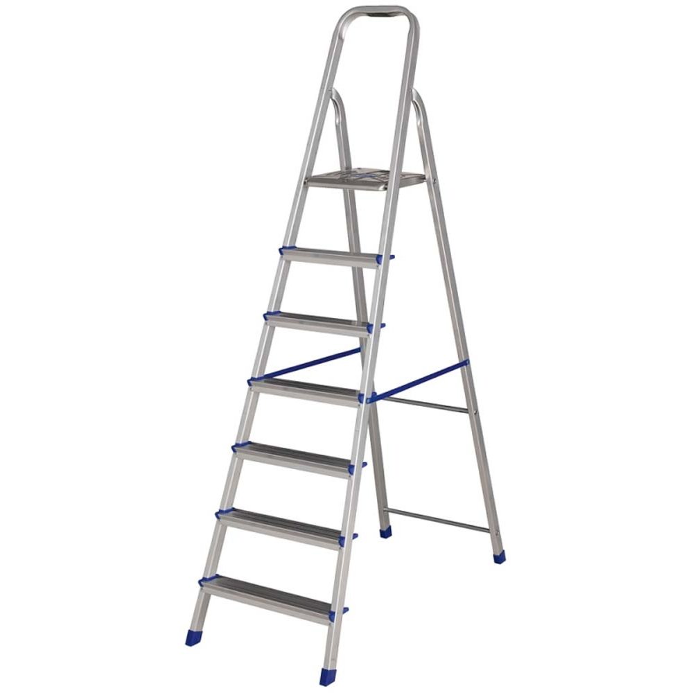 Escada Mor Aluminio 7 Degraus - 005105 em Oferta na Shopee