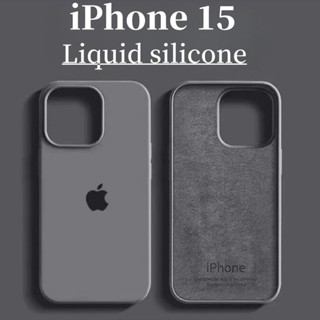 Capa De Silicone Líquido De Luxo Para iPhone 15 Pro Max 14 13 12 11 Macia Floculante Proteção Contra Choques