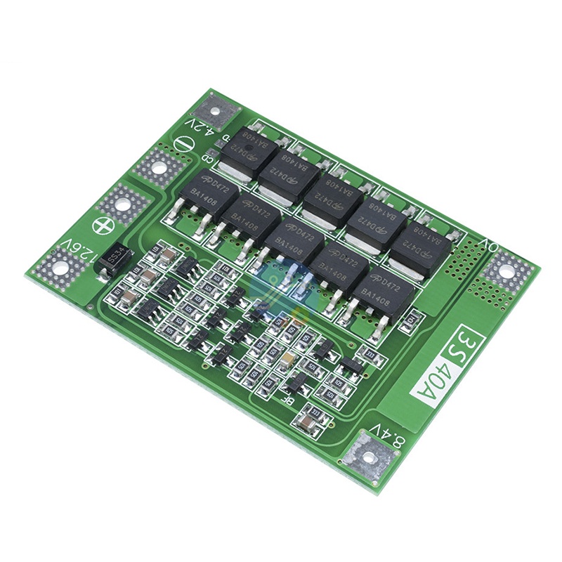 Placa De Proteção Da Bateria De Lítio 3S 40A BMS 11.1V 12.6V 18650 Pode Acionamento Broca 40A Corrente