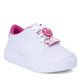 Tênis Feminino Infantil Casual Smile Sorriso Moda Menina Fashion