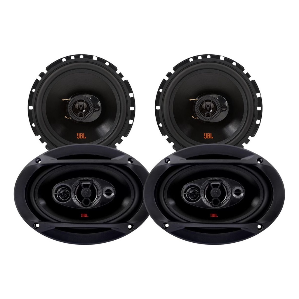 Kit 2 Alto Falantes 6  JBL FLEX4 6TRFX55 110W + 2 Alto Falantes JBL 6x9  69QDFX110 220W