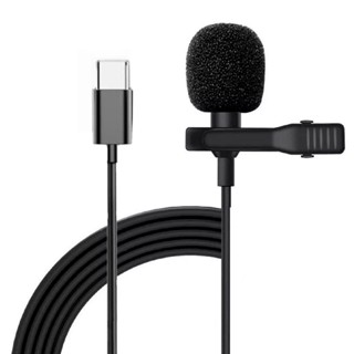 JH-042 Mini Microfone De Lapela Profissional P/ Celular TYPE-C