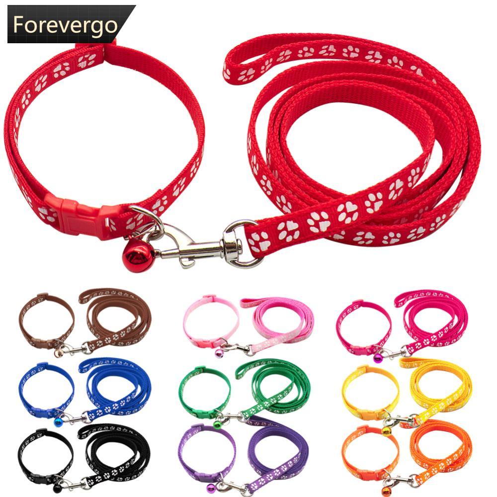 1.2M Conjunto Trela E Arreios Para Animais De Estimação Corrente Cães Com Patas Bonitas Impressão Pequenos Caminhada em Oferta na Shopee