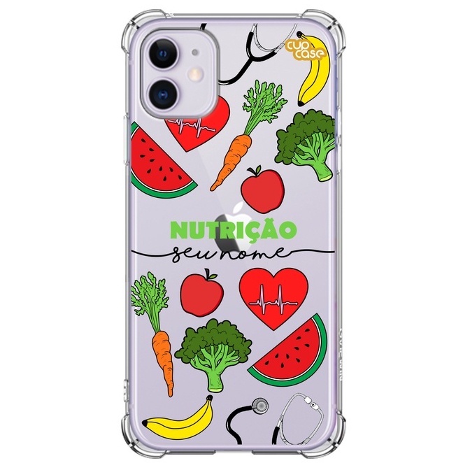 Capa Capinha de Celular Personalizada Nutrição