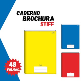 Caderno Brochura Grande 48 Folhas Capa Dura Unidade