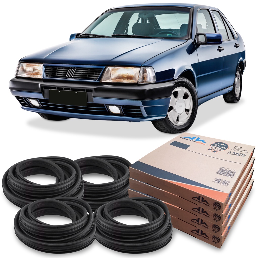 Kit Borracha Guarnição 4 Portas New Kar Pro Line Fiat Tempra