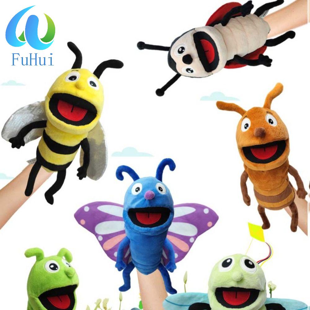 Fantoche De Mão De Libélulas De Pelúcia FUHUI , Abelhas Animal Inseto , Desenho Animado