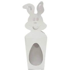 Caixa Coelho 6x10x4cm - Branco - 10 unidades - ASSK - Rizzo