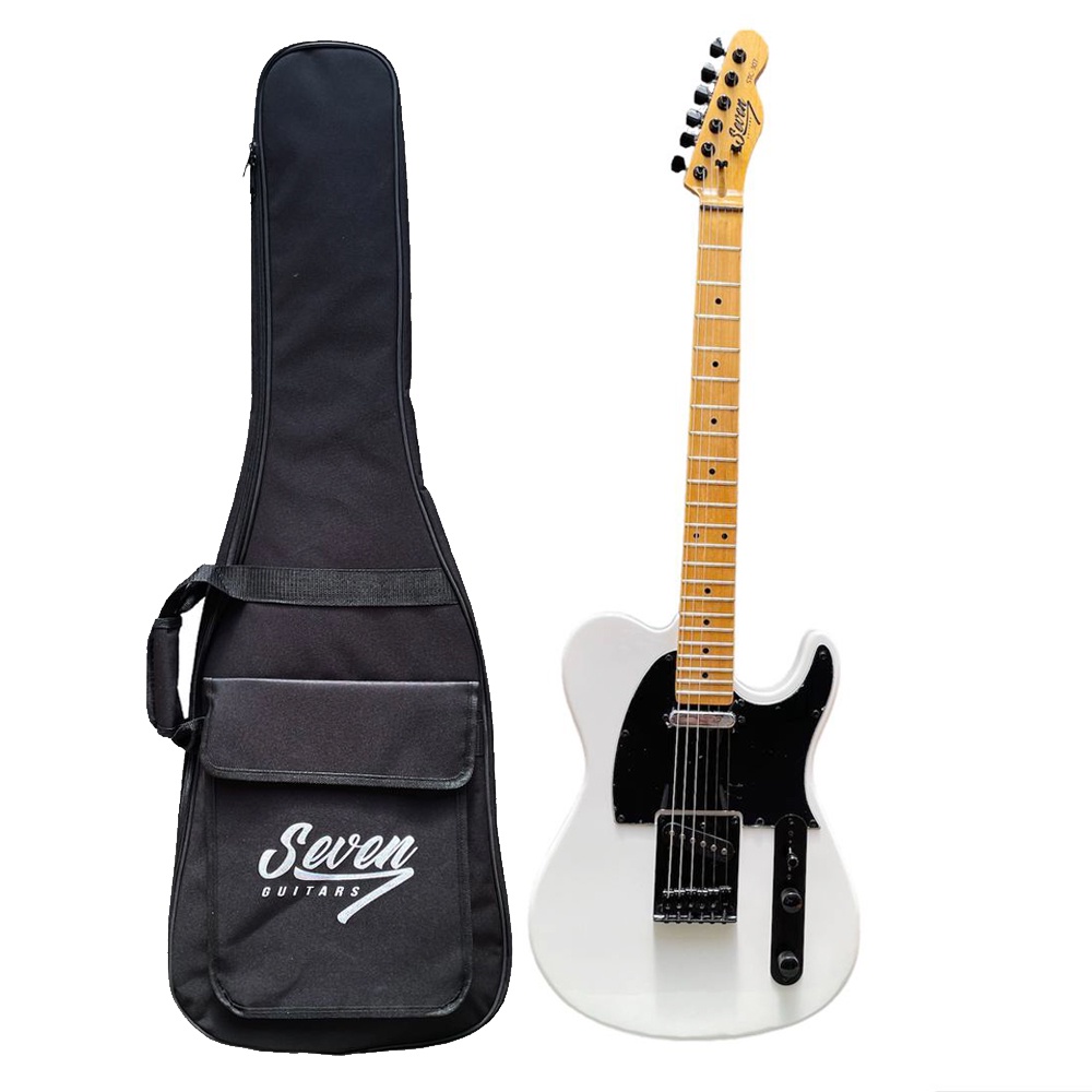 Guitarra Telecaster Seven Stc-307 Wh Branca C/ Bag em Oferta na Shopee